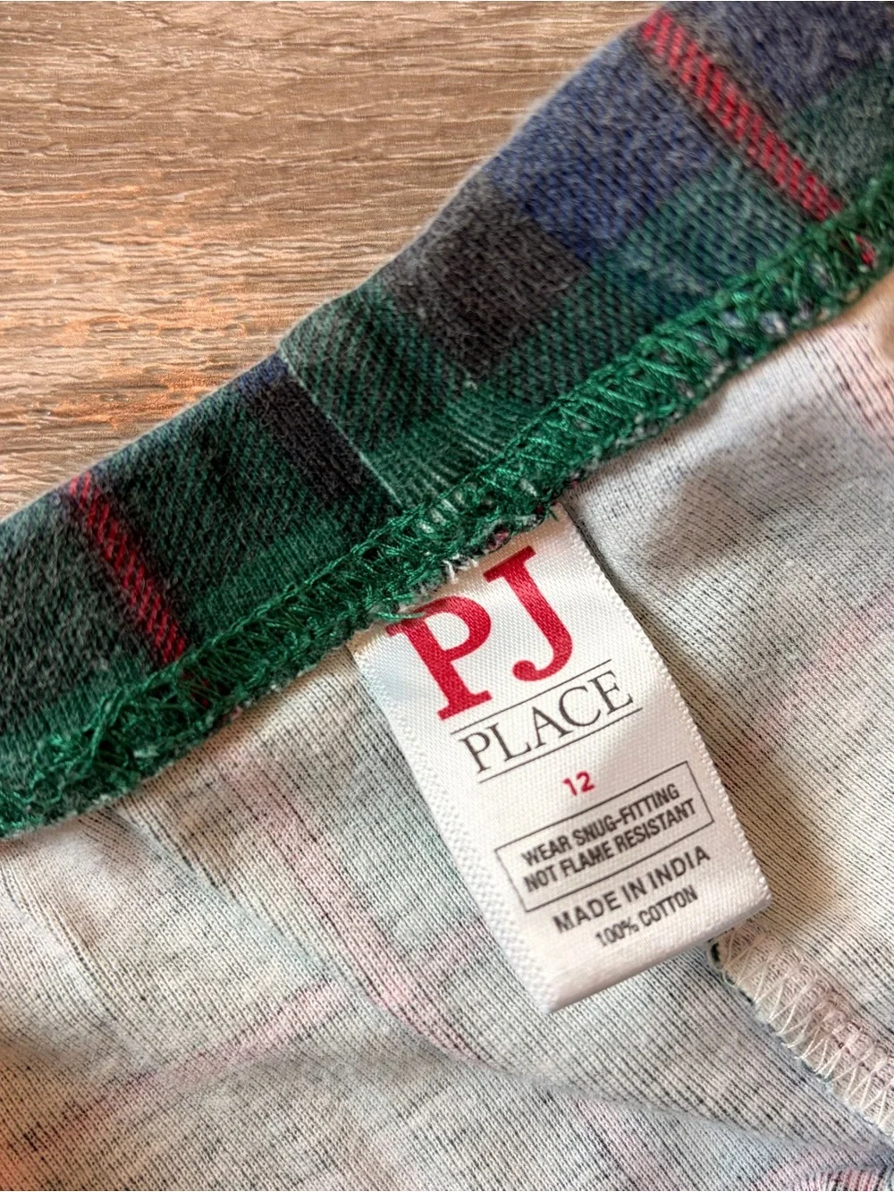 PJ Place boys plaid pajama bottoms
